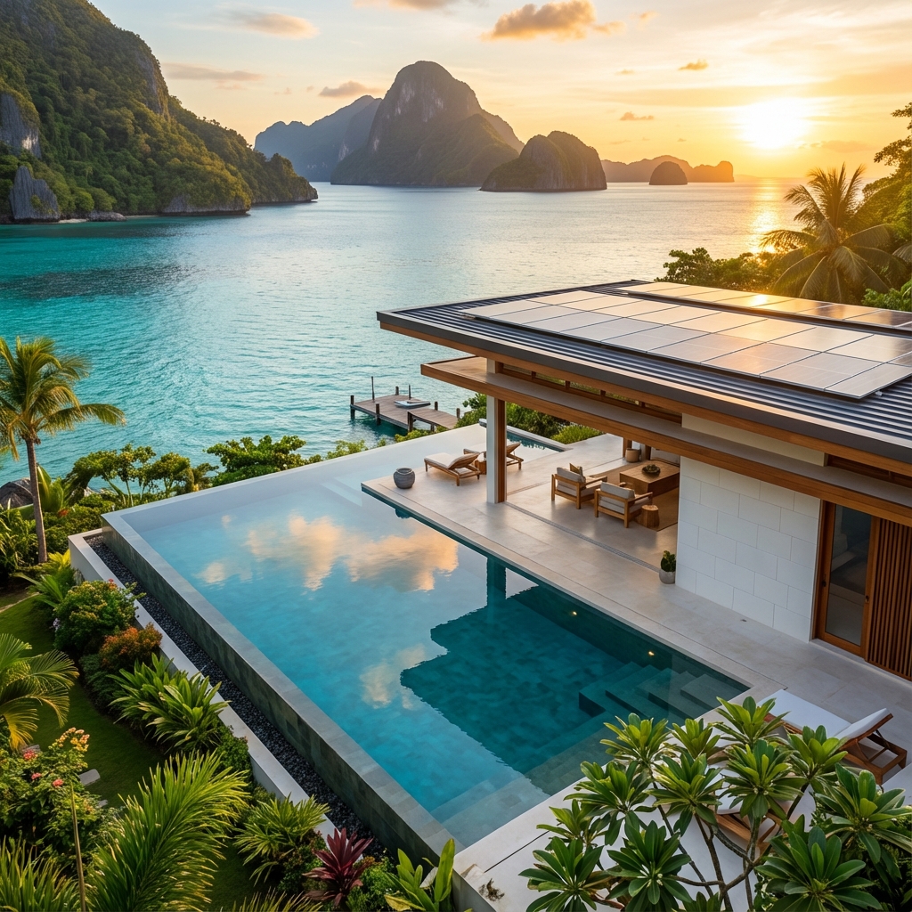 Turn-key solar-powered villa package by Kai & Isla